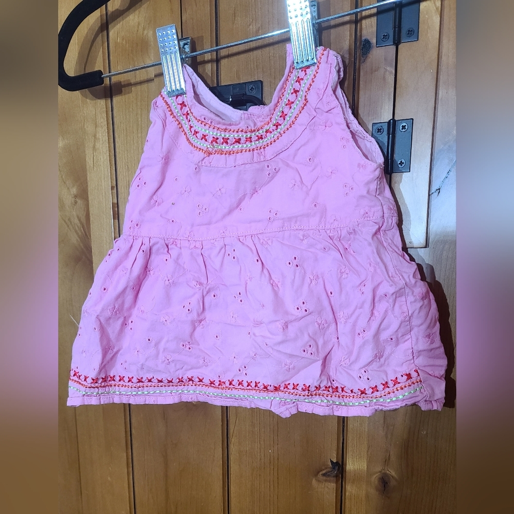 Pink with eyelet 12m dress BT Kids